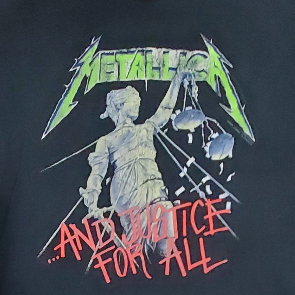 Metallica ...And Justice for All Vintage T-Shirt XL 1991 90'S OFFICIAL